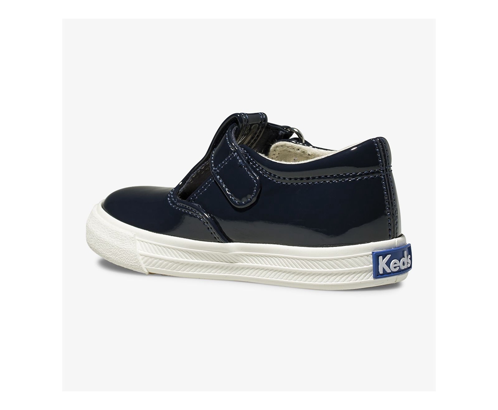 Slip On Παιδικα - Keds Daphne Patent - Σκουρο Μπλε - LNRUJ0281